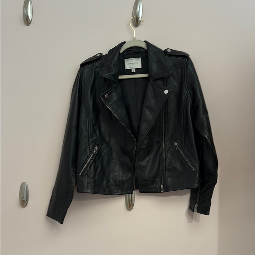 Lucky Brand Classic Black Leather Jacket